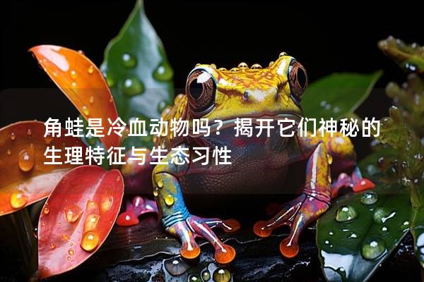 角蛙是冷血動物嗎？揭開它們神秘的生理特征與生態習性